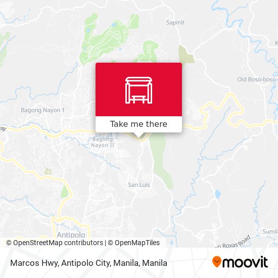 Marcos Hwy, Antipolo City, Manila map