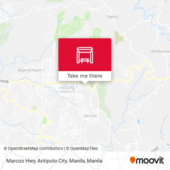 Marcos Hwy, Antipolo City, Manila map