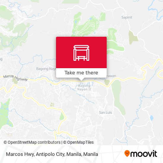 Marcos Hwy, Antipolo City, Manila map