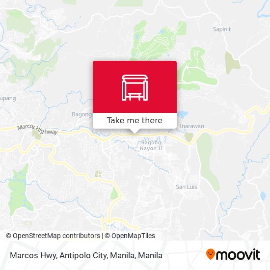 Marcos Hwy, Antipolo City, Manila map