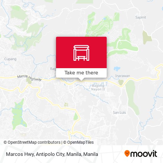 Marcos Hwy, Antipolo City, Manila map