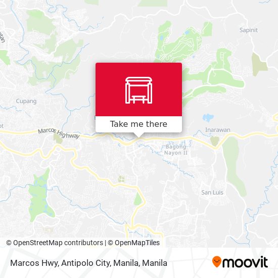 Marcos Hwy, Antipolo City, Manila map