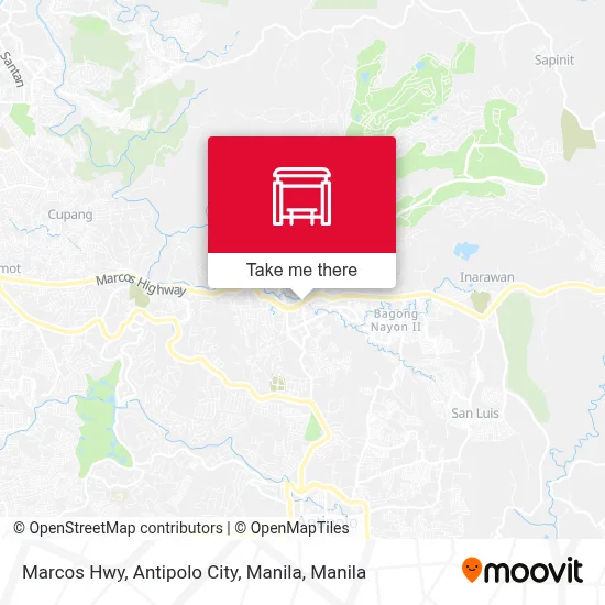 Marcos Hwy, Antipolo City, Manila map