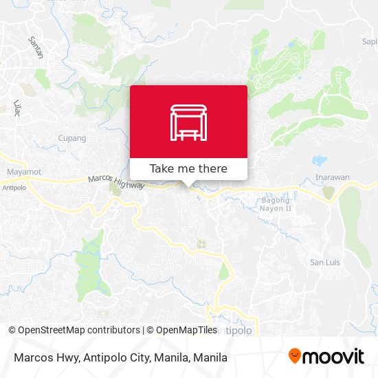 Marcos Hwy, Antipolo City, Manila map