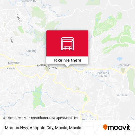 Marcos Hwy, Antipolo City, Manila map