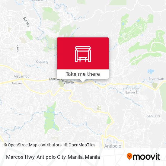 Marcos Hwy, Antipolo City, Manila map