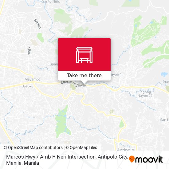 Marcos Hwy / Amb F. Neri Intersection, Antipolo City, Manila map