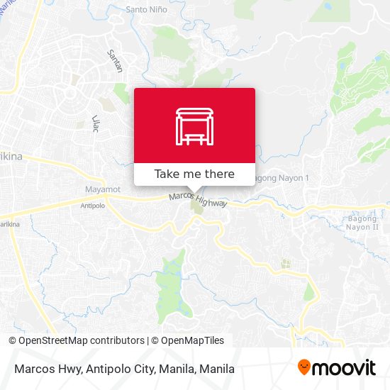 Marcos Hwy, Antipolo City, Manila map