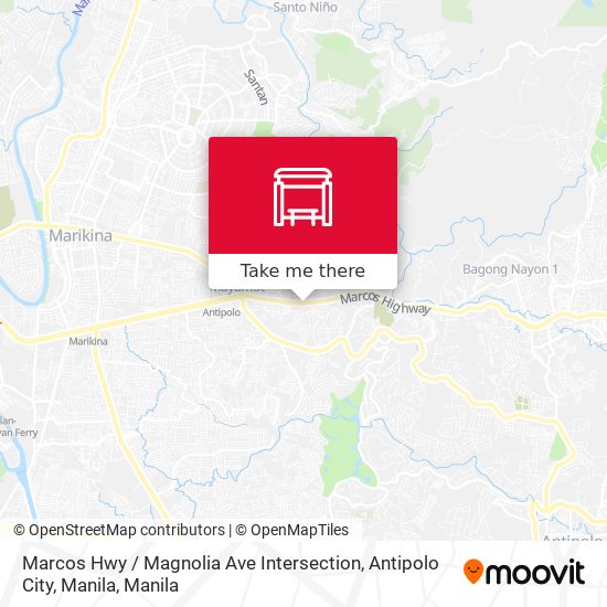 Marcos Hwy / Magnolia Ave Intersection, Antipolo City, Manila map