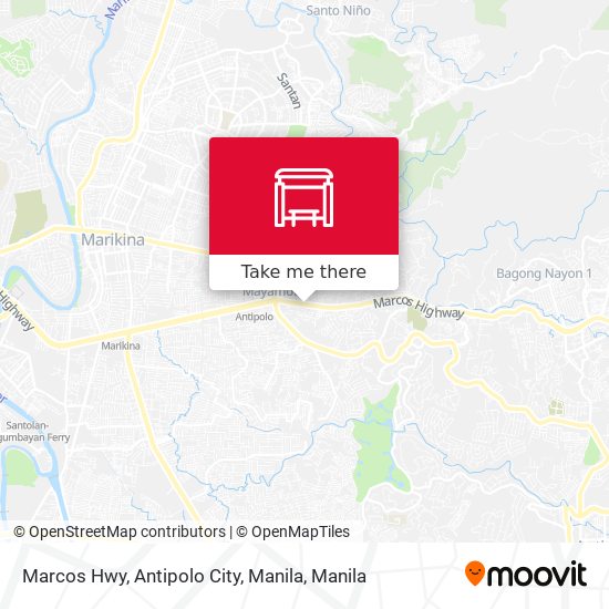 Marcos Hwy, Antipolo City, Manila map