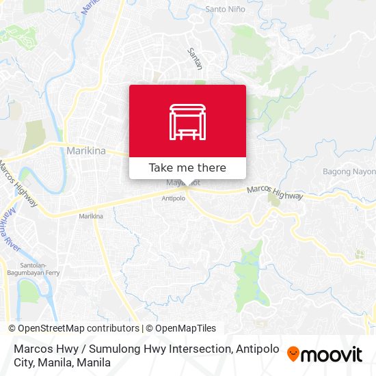 Marcos Hwy / Sumulong Hwy Intersection, Antipolo City, Manila map