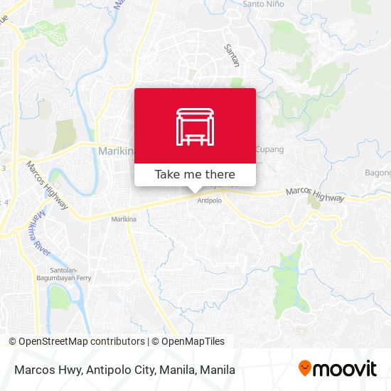 Marcos Hwy, Antipolo City, Manila map