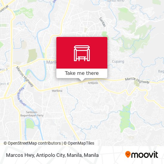 Marcos Hwy, Antipolo City, Manila map