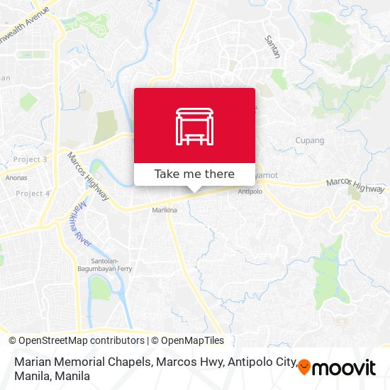 Marian Memorial Chapels, Marcos Hwy, Antipolo City, Manila map