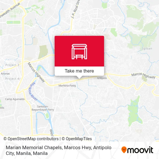 Marian Memorial Chapels, Marcos Hwy, Antipolo City, Manila map