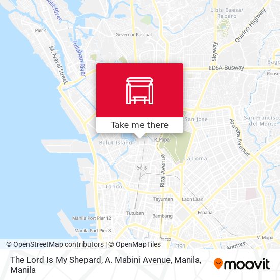 The Lord Is My Shepard, A. Mabini Avenue, Manila map