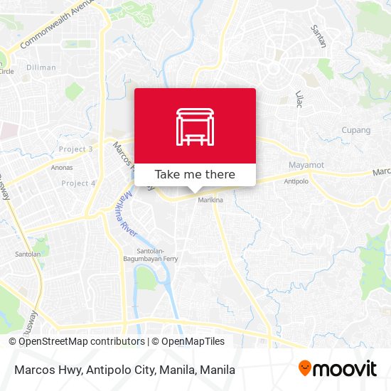 Marcos Hwy, Antipolo City, Manila map