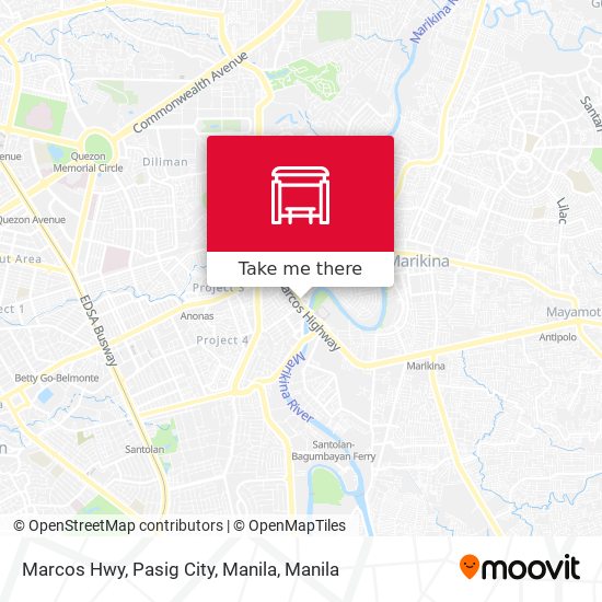 Marcos Hwy, Pasig City, Manila map