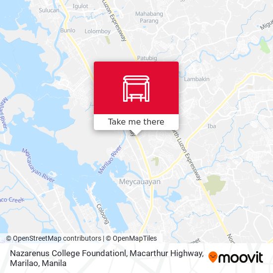 Nazarenus College Foundationl, Macarthur Highway, Marilao map