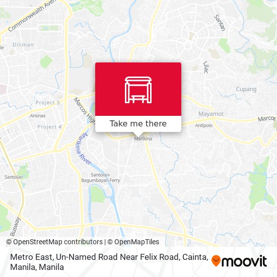 Metro East, Un-Named Road Near Felix Road, Cainta, Manila map