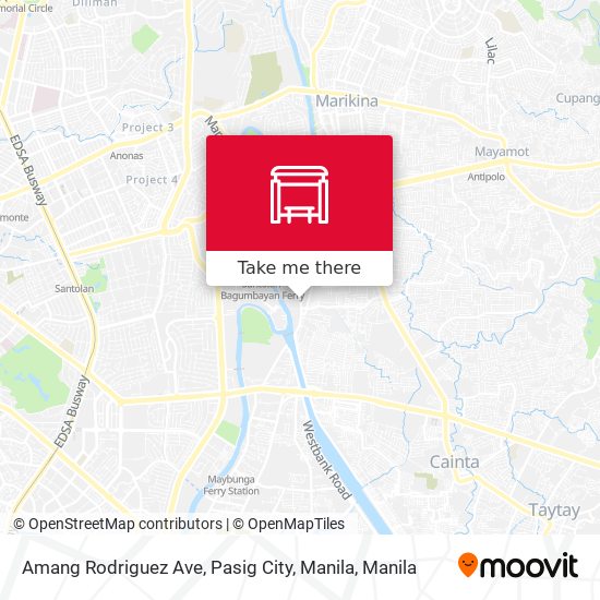 Amang Rodriguez Ave, Pasig City, Manila map