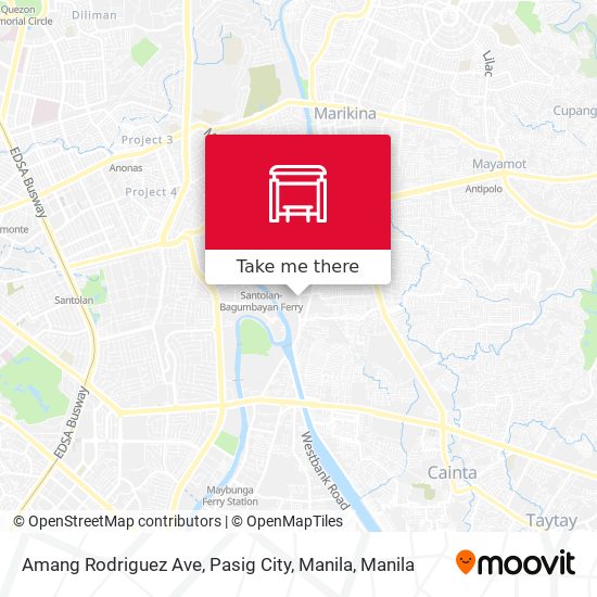 Amang Rodriguez Ave, Pasig City, Manila map