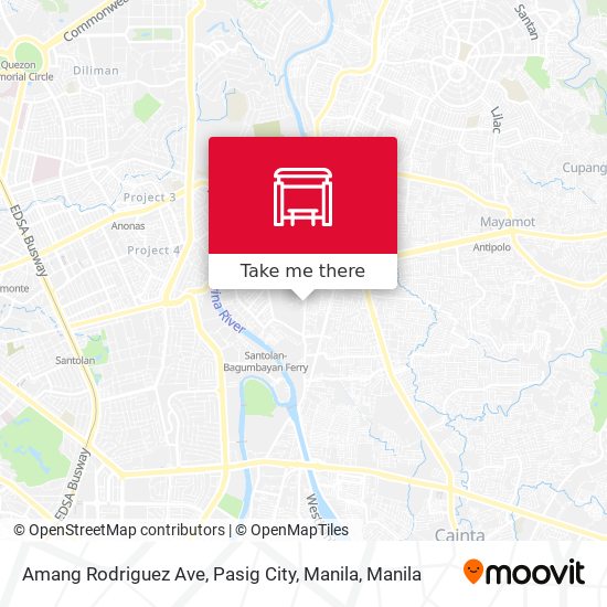 Amang Rodriguez Ave, Pasig City, Manila map