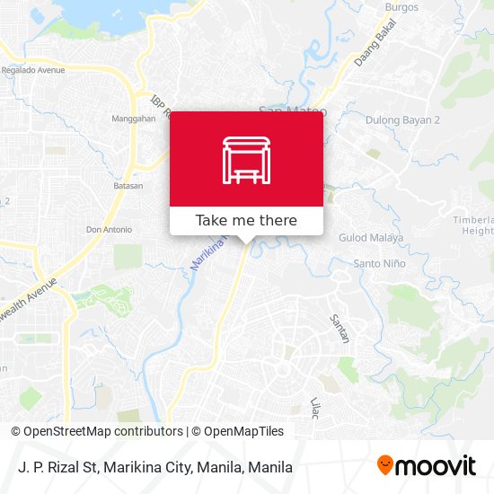 J. P. Rizal St, Marikina City, Manila map