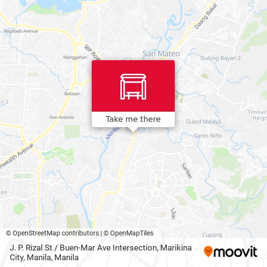 J. P. Rizal St / Buen-Mar Ave Intersection, Marikina City, Manila map