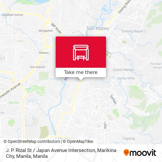 J. P. Rizal St / Japan Avenue Intersection, Marikina City, Manila map