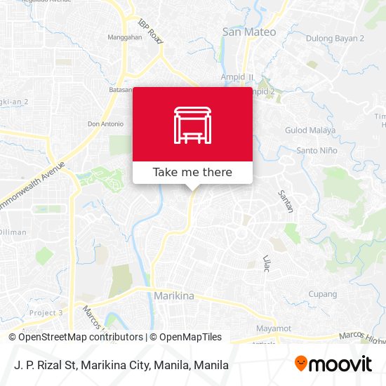 J. P. Rizal St, Marikina City, Manila map