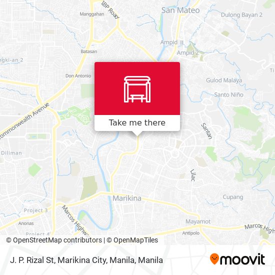 J. P. Rizal St, Marikina City, Manila map