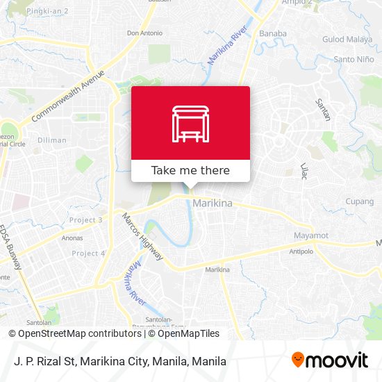 J. P. Rizal St, Marikina City, Manila map