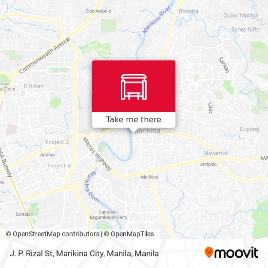 J. P. Rizal St, Marikina City, Manila map