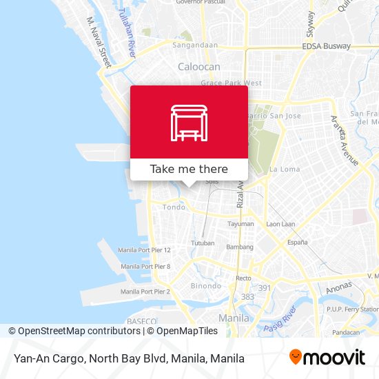 Yan-An Cargo, North Bay Blvd, Manila map
