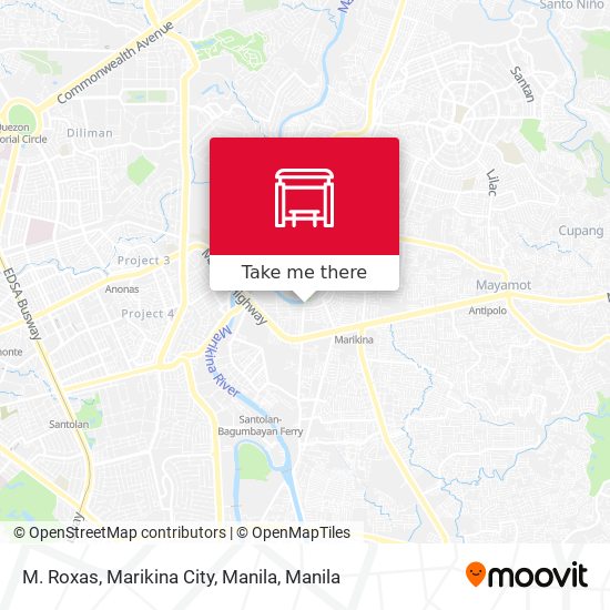 M. Roxas, Marikina City, Manila map