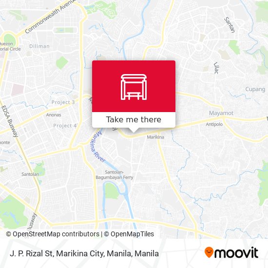 J. P. Rizal St, Marikina City, Manila map