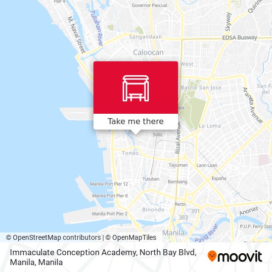 Immaculate Conception Academy, North Bay Blvd, Manila map