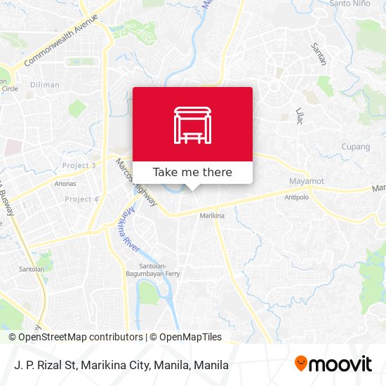 J. P. Rizal St, Marikina City, Manila map