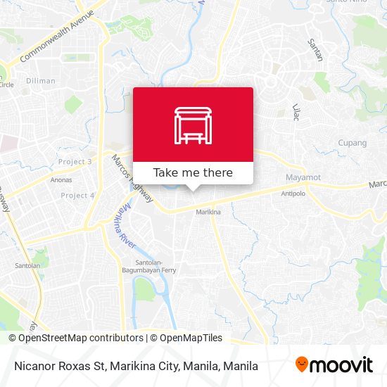 Nicanor Roxas St, Marikina City, Manila map