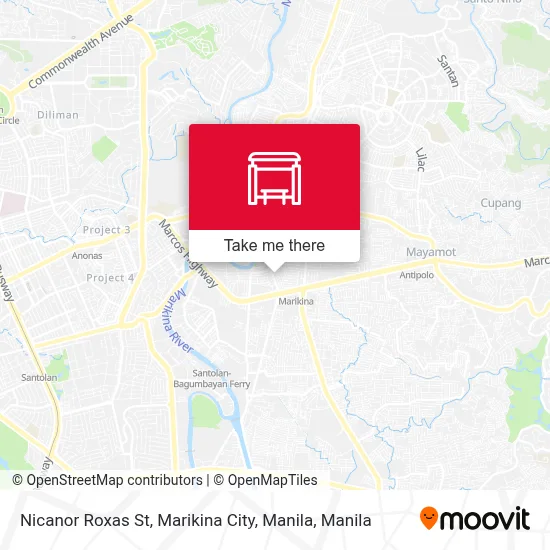 Nicanor Roxas St, Marikina City, Manila map