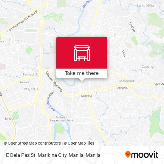 E Dela Paz St, Marikina City, Manila map