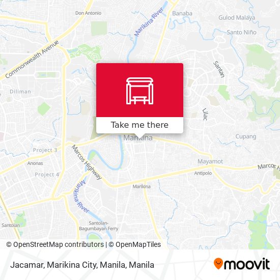 Jacamar, Marikina City, Manila map