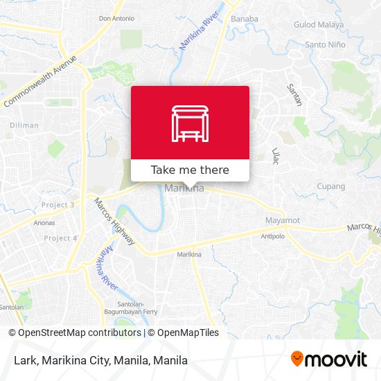 Lark, Marikina City, Manila map