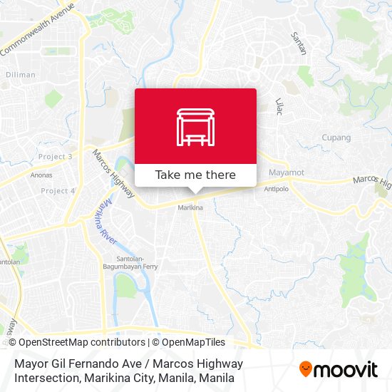Mayor Gil Fernando Ave / Marcos Highway Intersection, Marikina City, Manila map