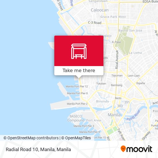 Radial Road 10, Manila map