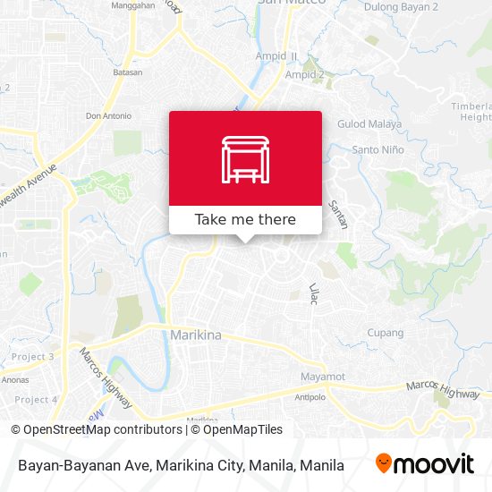 Bayan-Bayanan Ave, Marikina City, Manila map