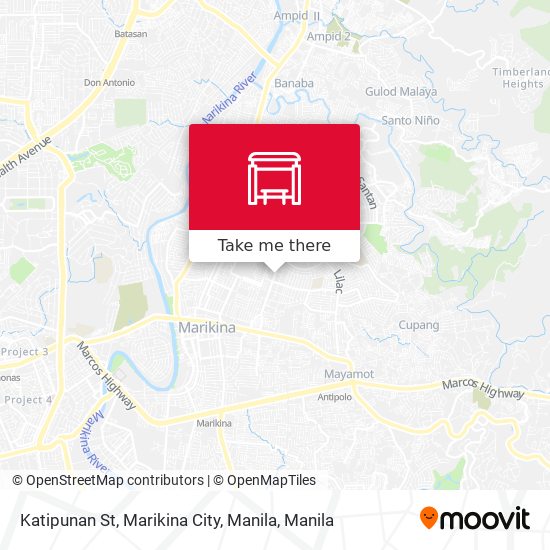 Katipunan St, Marikina City, Manila map