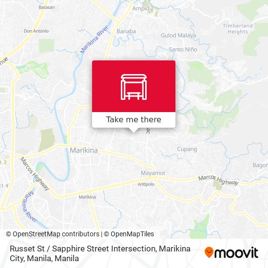 Russet St / Sapphire Street Intersection, Marikina City, Manila map
