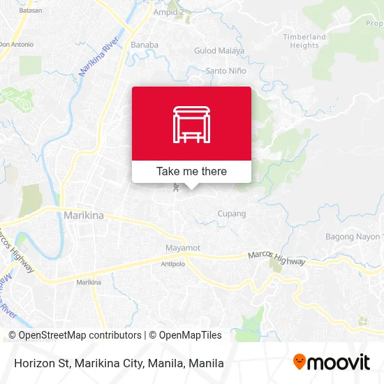 Horizon St, Marikina City, Manila map